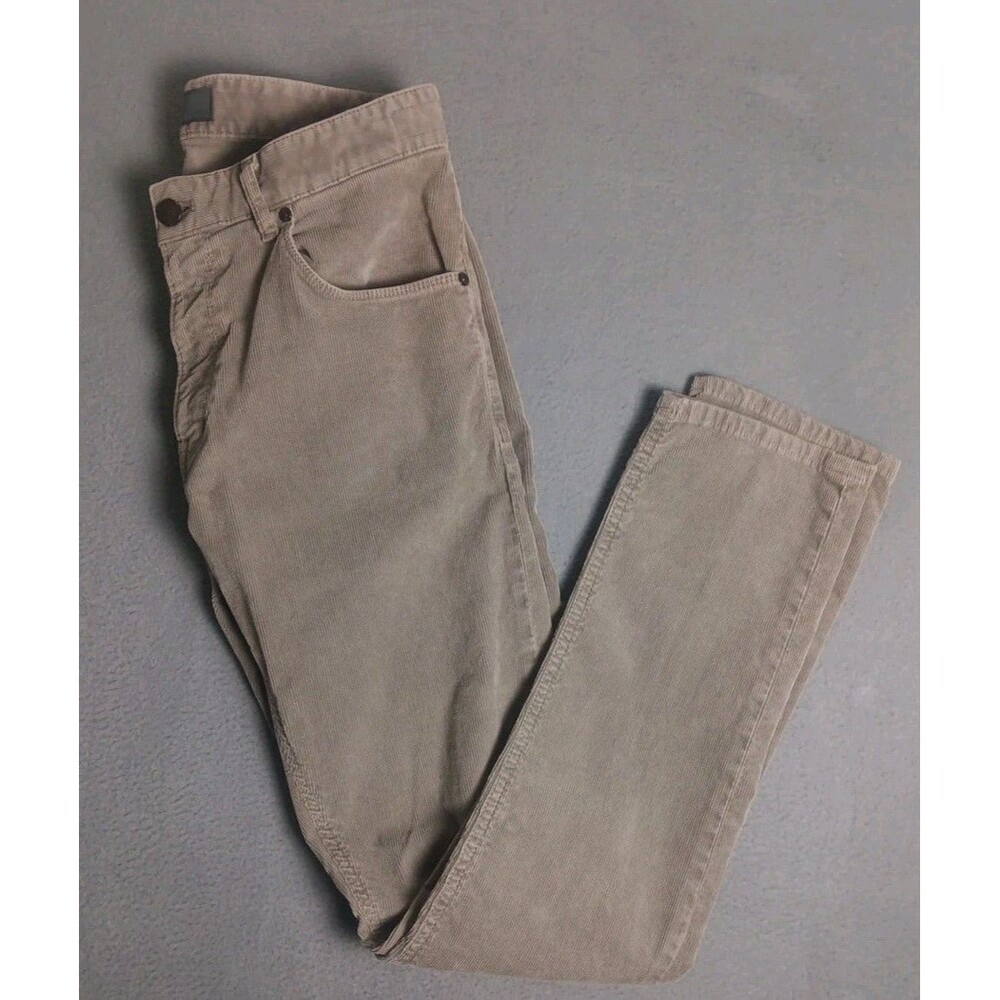 PT Torino Jazz Denim Gray Corduroy Pants Men's Size 33×32 EUC Retail $300 ITALY